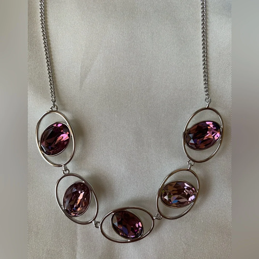 Swarovski Crystal, In Rotation Necklace - Picture 2 of 9